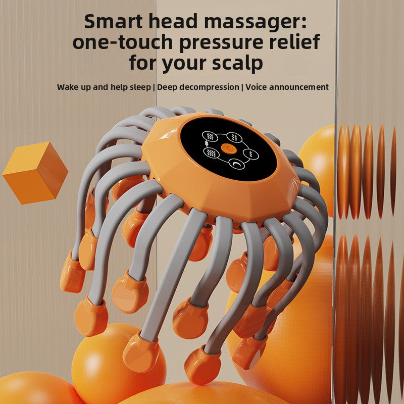 Octopus Scalp Massager with Red Light and Vibration