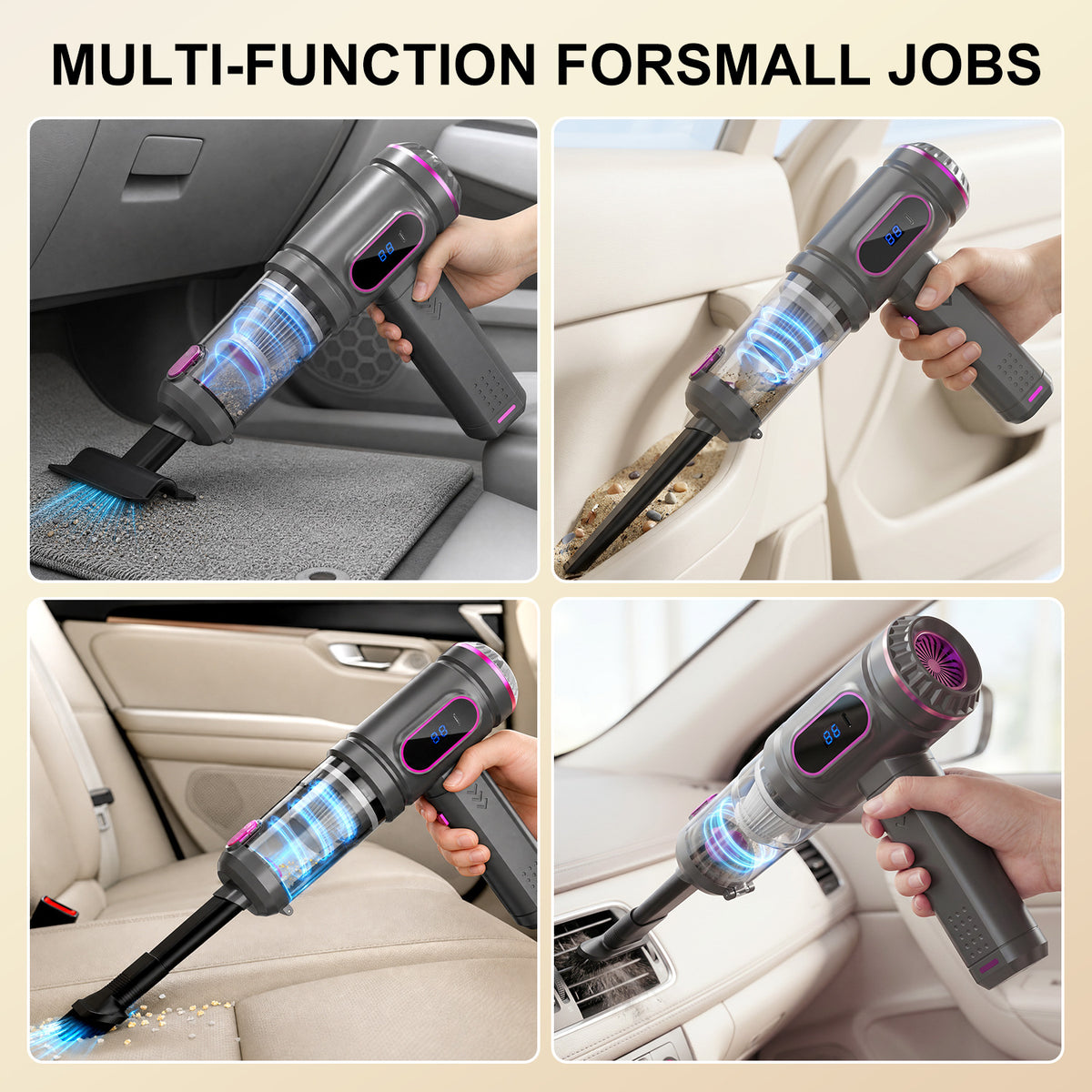 Wireless Handheld Vacuum Cleaner with Blowing Function