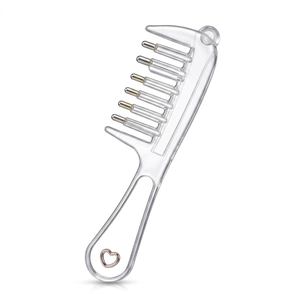 Red Light Electric Scalp Massager Comb with Essential Oil Applicator
